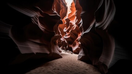 AI generated illustration of the majestic Navajo Upper Antelope Canyon - perfect wallpaper