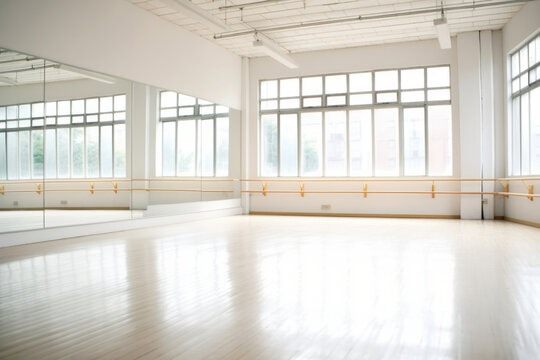 Modern training dance hall interior