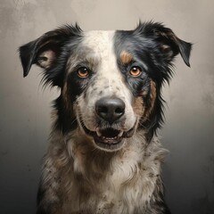 Portrait of an adorable dog, AI-generated.