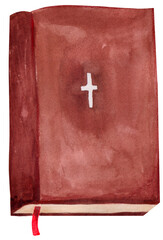  Bible  Watercolor Hand drawn illustration for cards, posters, stickers and profes
