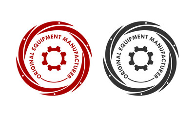 OEM - Original equipment manufacturer design template illustration