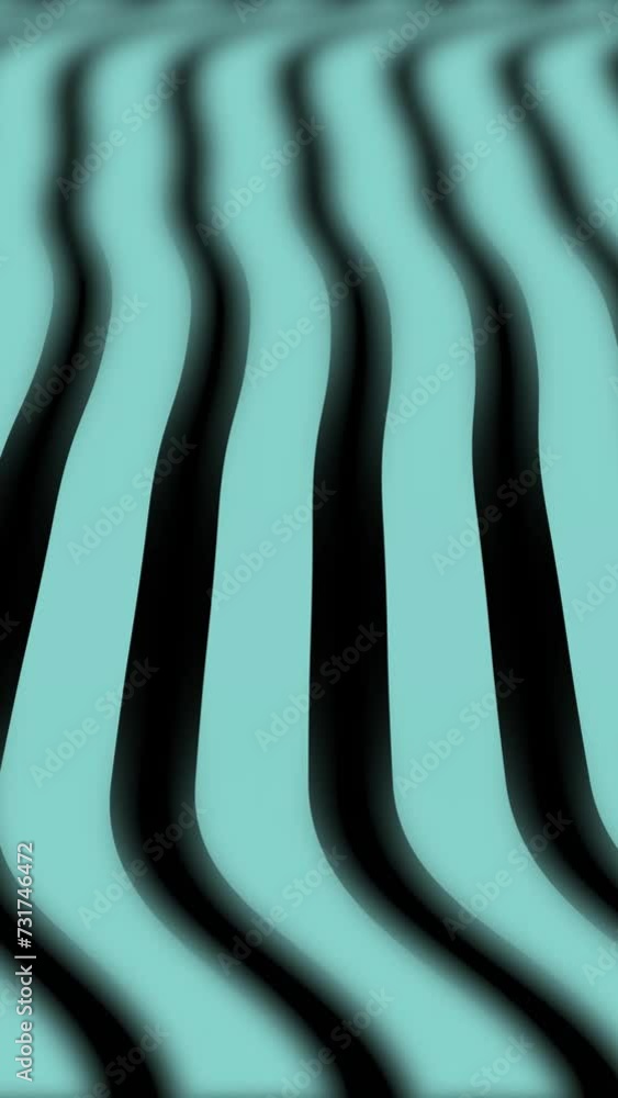 Wall mural blue waving lines waving like soft cloth. smooth waving abstract lines motion graphics background