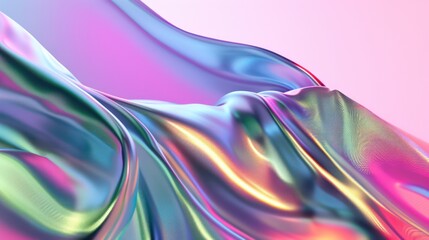 abstract background showcasing liquid holographic elements,