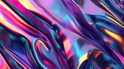 abstract background showcasing liquid holographic elements,