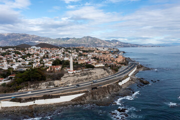 playa de punta de calaburras en la cala de Mijas provincia de Málaga, Andalucía