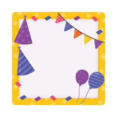 birthday frame illustration 
