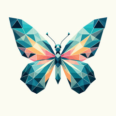 Vector butterfly colorful gradient modern logo illustrations, Generative Ai