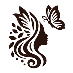 Vector butterfly colorful gradient modern logo illustrations, Generative Ai