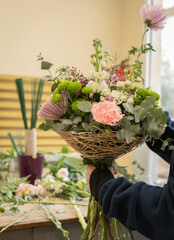 A Blossoming Embrace made by a florist unseen