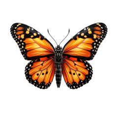 Butterfly Isolated on Transparent Background. Generated Ai