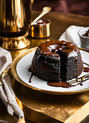 chocolate cake on a plate