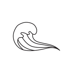 wave icon and sign illustration