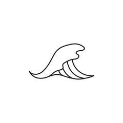 wave icon and sign illustration