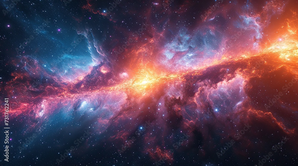 Poster hyper space speed multiverse abstract background