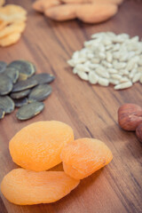 Healthy food containing magnesium, fiber and other vitamins or minerals