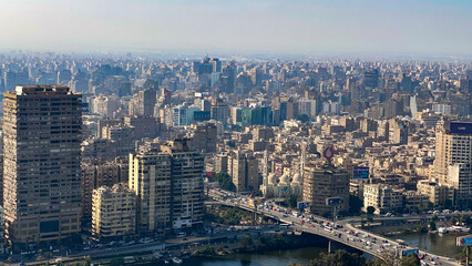 Kairo, Stadtbild, Gro&szlig;stadt, Megacity, Stra&szlig;en