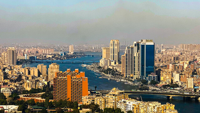 Kairo, &Auml;gypten, Panorama, City, Gro&szlig;stadt