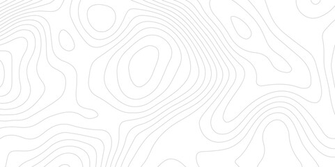 Abstract background of the topographic contours map with geographic line map design .Modern design with white background wavy pattern design. Background for desktop, topology, digital art . - obrazy, fototapety, plakaty