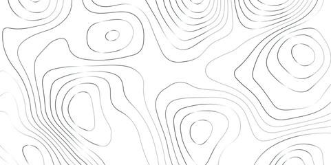 Abstract background of the topographic contours map with geographic line map design .Modern design with white background wavy pattern design. Background for desktop, topology, digital art .