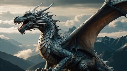 Dragon Character Wallpaper: High Definition 8K Illustration