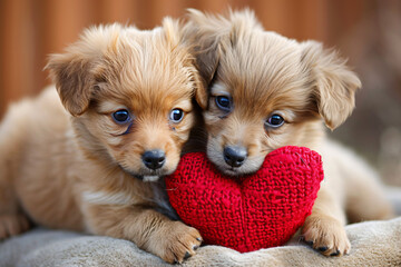 Happy Valentine Dogs