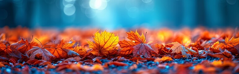 Fall Foliage: A Spectacular Display of Autumn Leaves Generative AI - obrazy, fototapety, plakaty