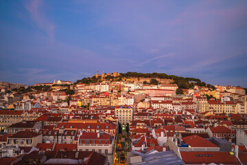 Saint George Castle located in lisbon, a unesco heritage site in portugal