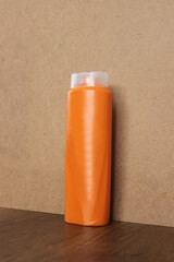 bottle with orange, bootle, mockup