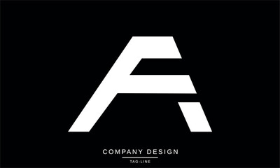 AF, FA Abstract Letters Logo Design Monogram