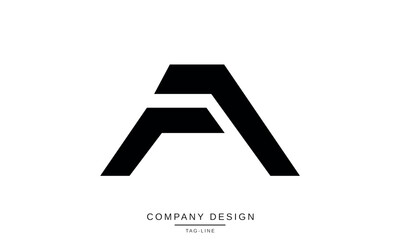 AF, FA Abstract Letters Logo Design Monogram