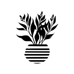  leaf vector, herb silhouette, silhouette plant, silhouette flower, silhouette floral, plantpot, leaf, tree, plant, nature, vector, bamboo, pattern, branch, silhouette, floral, flower, design, illustr