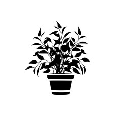  leaf vector, herb silhouette, silhouette plant, silhouette flower, silhouette floral, plantpot, leaf, tree, plant, nature, vector, bamboo, pattern, branch, silhouette, floral, flower, design, illustr