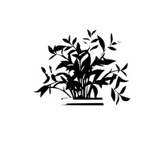  leaf vector, herb silhouette, silhouette plant, silhouette flower, silhouette floral, plantpot, leaf, tree, plant, nature, vector, bamboo, pattern, branch, silhouette, floral, flower, design, illustr