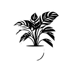  leaf vector, herb silhouette, silhouette plant, silhouette flower, silhouette floral, plantpot, leaf, tree, plant, nature, vector, bamboo, pattern, branch, silhouette, floral, flower, design, illustr