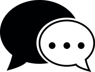 Chat Icon in trendy flat style . Speech bubble symbol for your web site design, logo, app, UI. Vector illustration, EPS10.