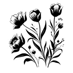 botanical svg, floral svg, flower svg, botanical clipart, floral clipart, flower clipart, wildflower svg, plant svg, floral bundle svg, line art svg, floral line art svg, Plants svg file, Cactus cut 