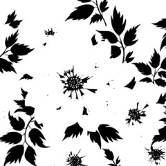 floral seamless pattern, pattern, flower pattern, geometric pattern, diagonal pattern, floral, flower, seamless, design, ornament, vector, decoration, art, wallpaper, leaf, illustration, black, style,