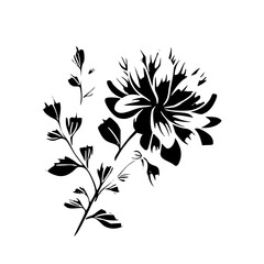 Silhouette flower