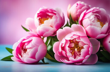 peony flower isolated on white