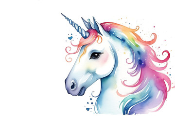 unicorn on a white background. illustration