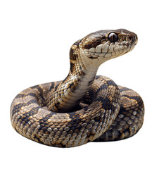 Snake Isolated on Transparent Background. Generated Ai