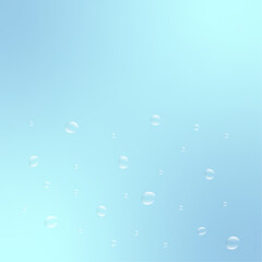 Light blue background of water drops