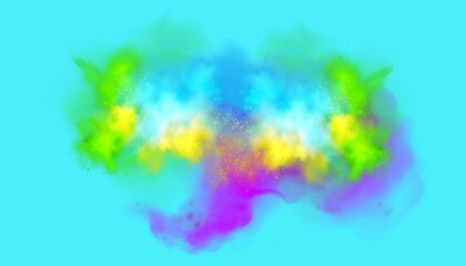 Fototapeta na wymiar Abstract Holi color splash paint background. Abstract Color Background. Colorful Rainbow Watercolor Banner Background.