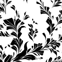 floral seamless pattern, pattern, flower pattern, geometric pattern, diagonal pattern, floral, flower, seamless, design, ornament, vector, decoration, art, wallpaper, leaf, illustration, black, style,