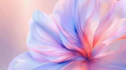 Fototapeta premium Background with blue-pink flower closeup