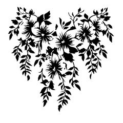 floral seamless pattern, pattern, flower pattern, geometric pattern, diagonal pattern, floral, flower, seamless, design, ornament, vector, decoration, art, wallpaper, leaf, illustration, black, style,