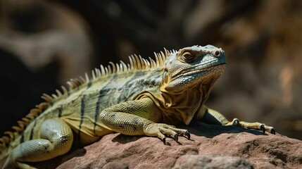 Fototapeta premium Jaguar Stealthily Moving Through Rainforest at Night