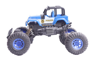 radio-controlled offroad 4x4 police toy car.