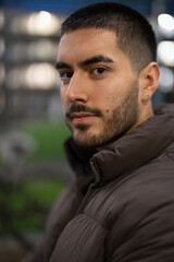 Fototapeta premium Portrait of young man outdoors