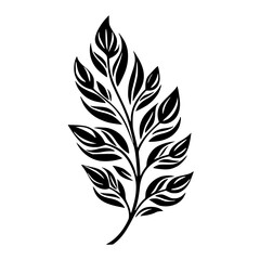 Fototapeta premium Silhouette rose, rose vector, flower svg, vector flower, herb, branch, line art, outline, eps, png, svg, flower, floral, vector, nature, leaf, rose, illustration, plant, design, vintage, pattern, flow